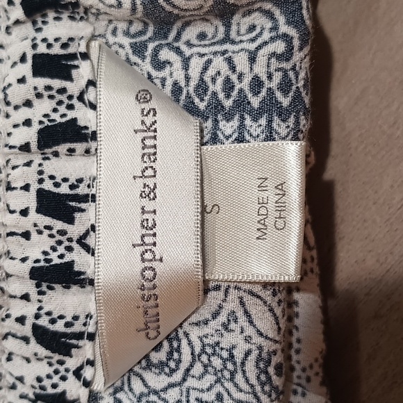 Christopher and Banks White and Black Long A Line Skirt Size S - Picture 9 of 9